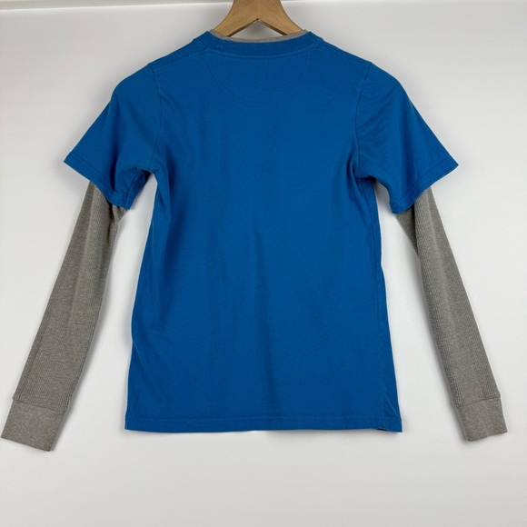 NFL Detroit Lions | Boys M 10/12 Blue Long Sleeve Layered Tee - Picture 5 of 6